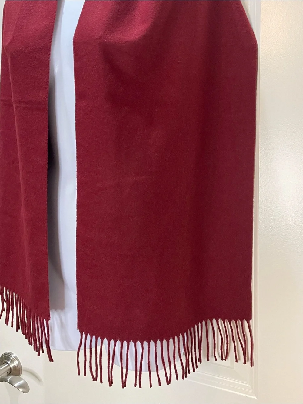 Jos. A. Bank 100% Cashmere Burgundy Scarf 12x60